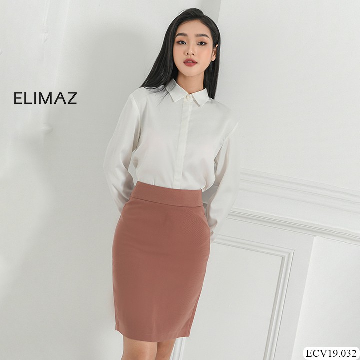 Chân Váy Bút Chì Lưng Cao Dáng Cơ Bản Elimaz ECV19.032