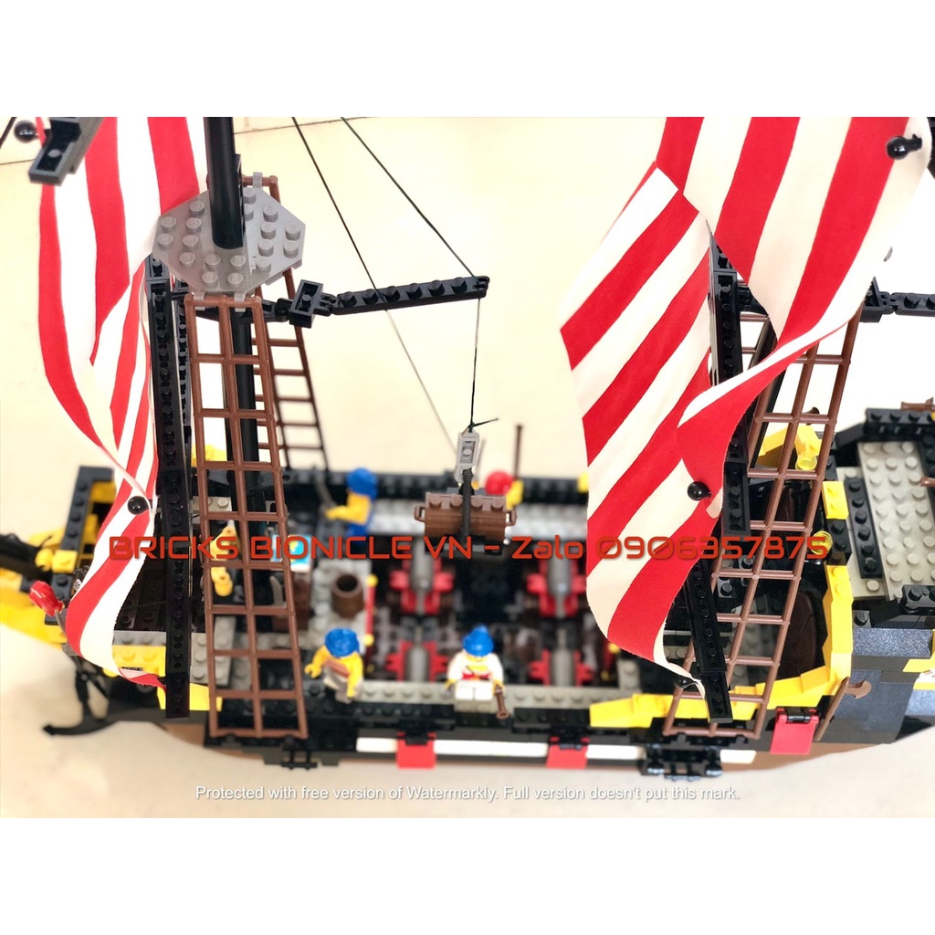 LEGO PIRATES SYSTEM - ĐỒ CHƠI XẾP HÌNH LEGO TÀU CƯỚP BIỂN -  6285 BLACK SEA BARRACUDA - TÀU HẢI TẶC BARRACUDA