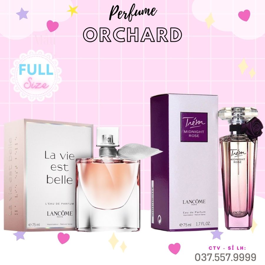 Nước hoa Lancome La Vie Est Belle 75ml EDP, Lancome Tresor Midnight Rose 75ML Full Size hàng chính hãng
