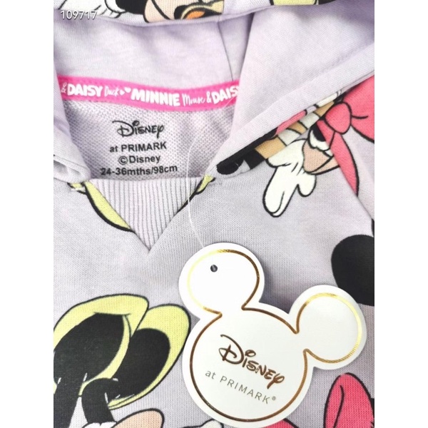 Bộ nỉ Minmie tím cho bé gái sz 0-3y