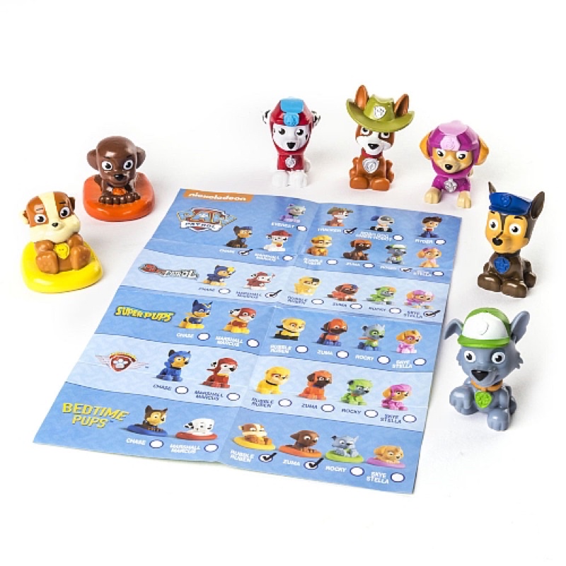 Combo 2 hộp Mô hình chó cứu hộ Paw Patrol series 1 + series 4