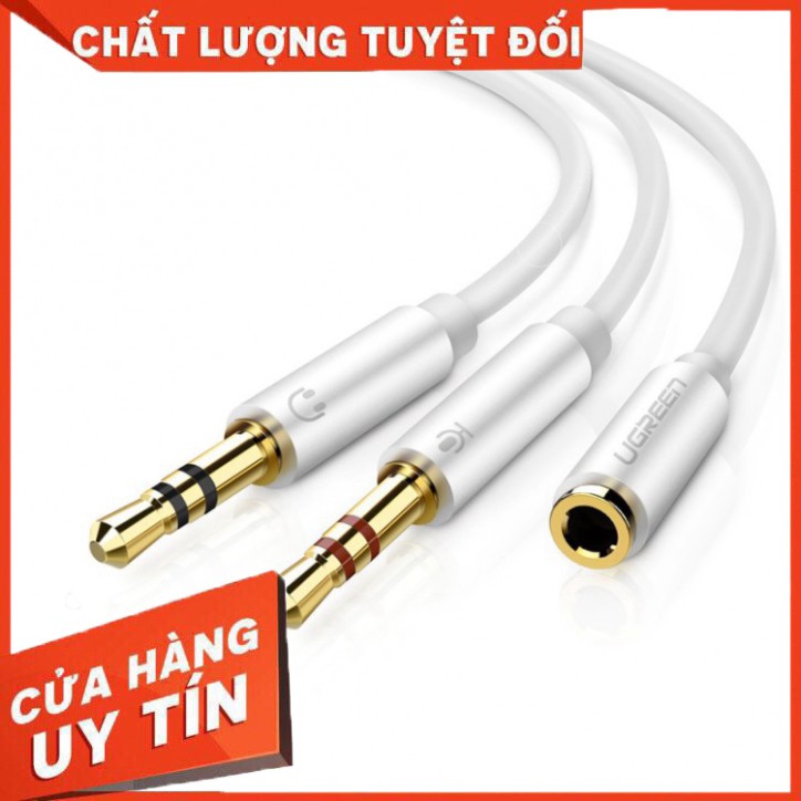 [Hàng Chính Hãng] DÂY GỘP 2 JACK 3.5 MICRO + TAI NGHE THÀNH 1 LỖ CẮM JACK 3.5 LY và Cáp gộp audio và mic 3.5mm Jack gộp 