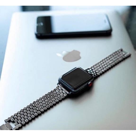 Dây Apple Watch Thép Khoá Bấm Sang Trong