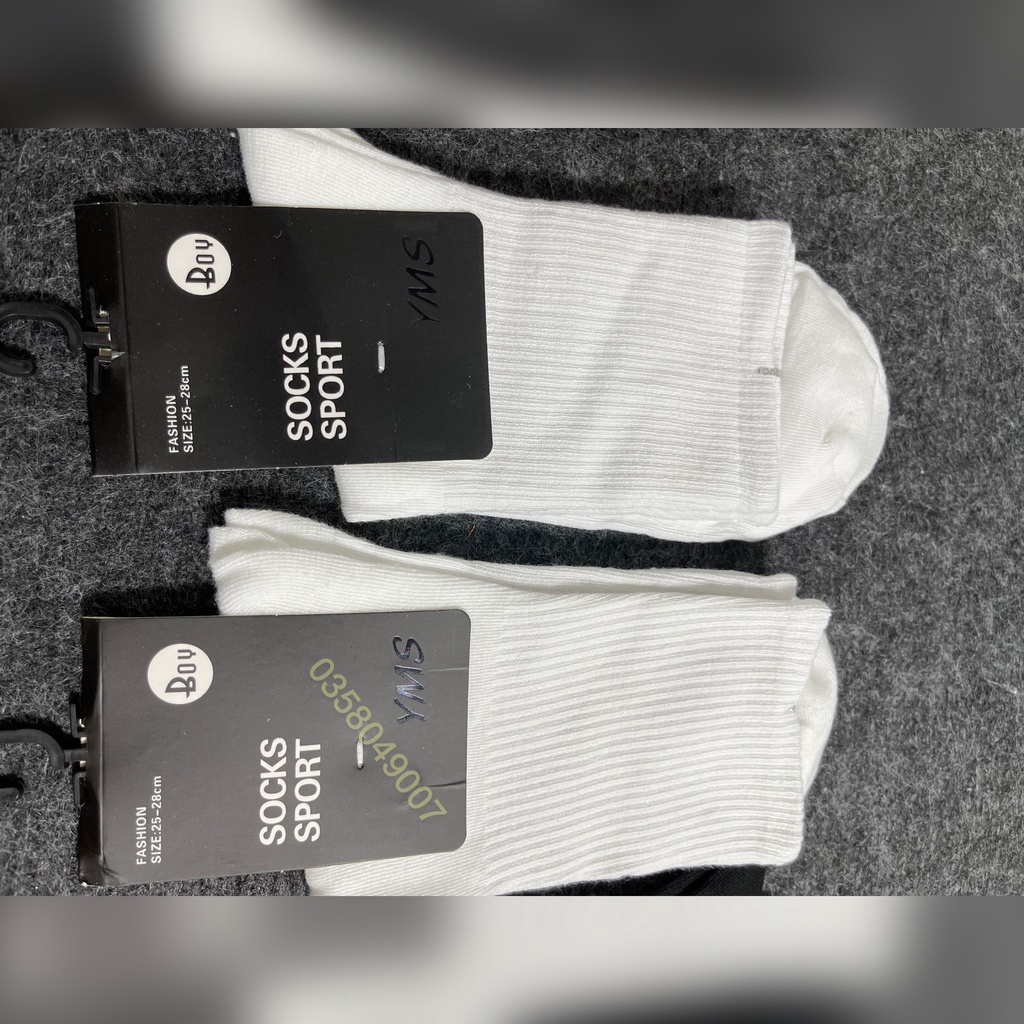 ️XẢ KHO️Tất Thể Thao Cao Cổ Trơn Unisex