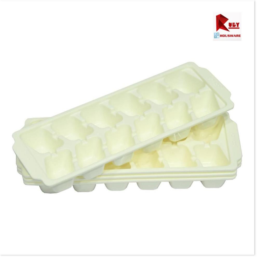 Combo 4 Khay Làm Rau Câu Làm Đá Nhựa Dẻo Mau Đông Tiện Ích