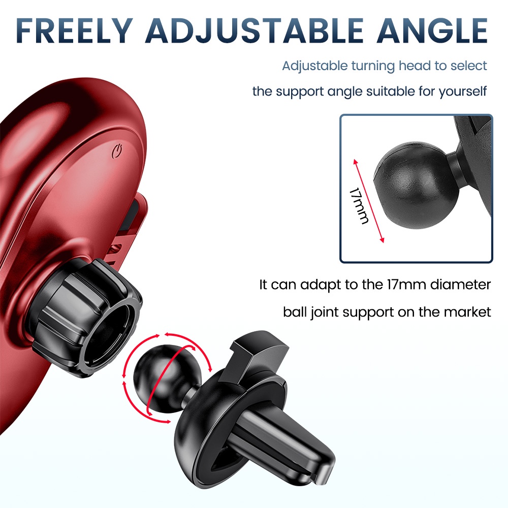 Giá đỡ điện thoại xe hơi sạc nhanh không dây 30W thông dụng cho Samsung