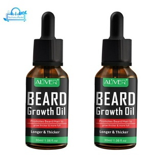 (Hàng Mới Về) Set 2 Tinh Dầu Kích Thích Mọc Râu Tự Nhiên Aliver 30ml