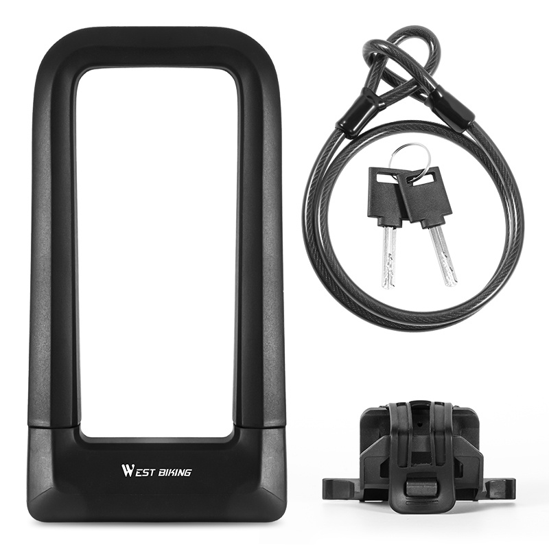 Ổ khóa WEST BIKING hình chữ U chống trộm tiện dụng cho xe đạp leo núi