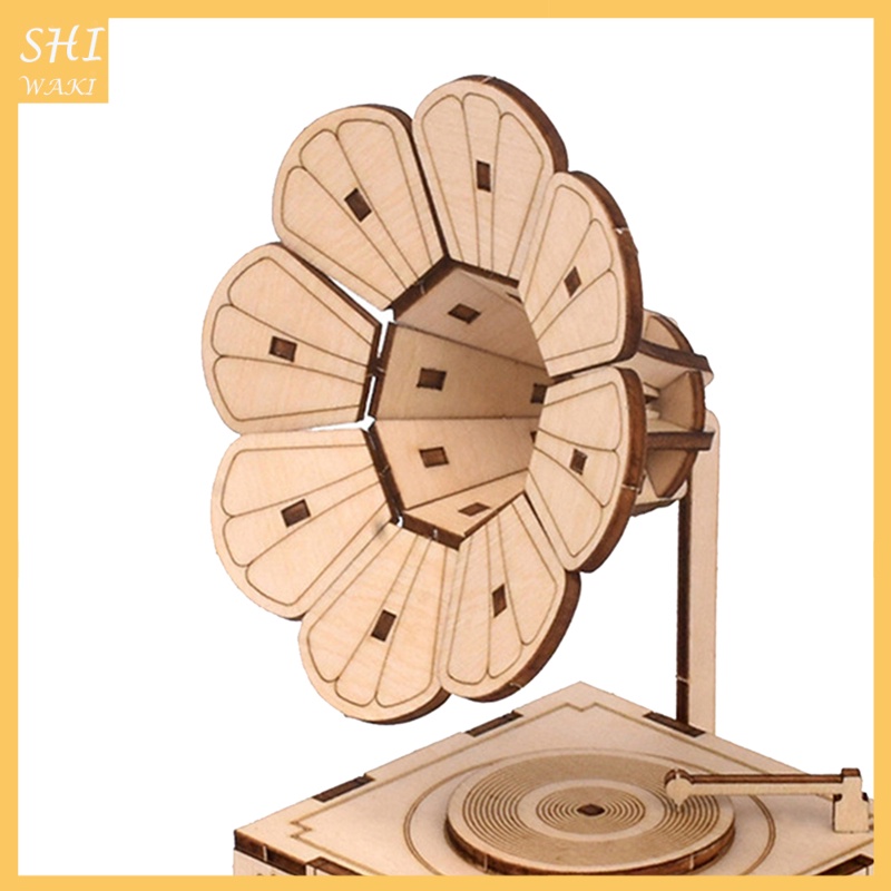 Mô Hình Máy Hát 3D Bằng Gỗ Dùng Làm Quà Tặng Sinh Nhật
