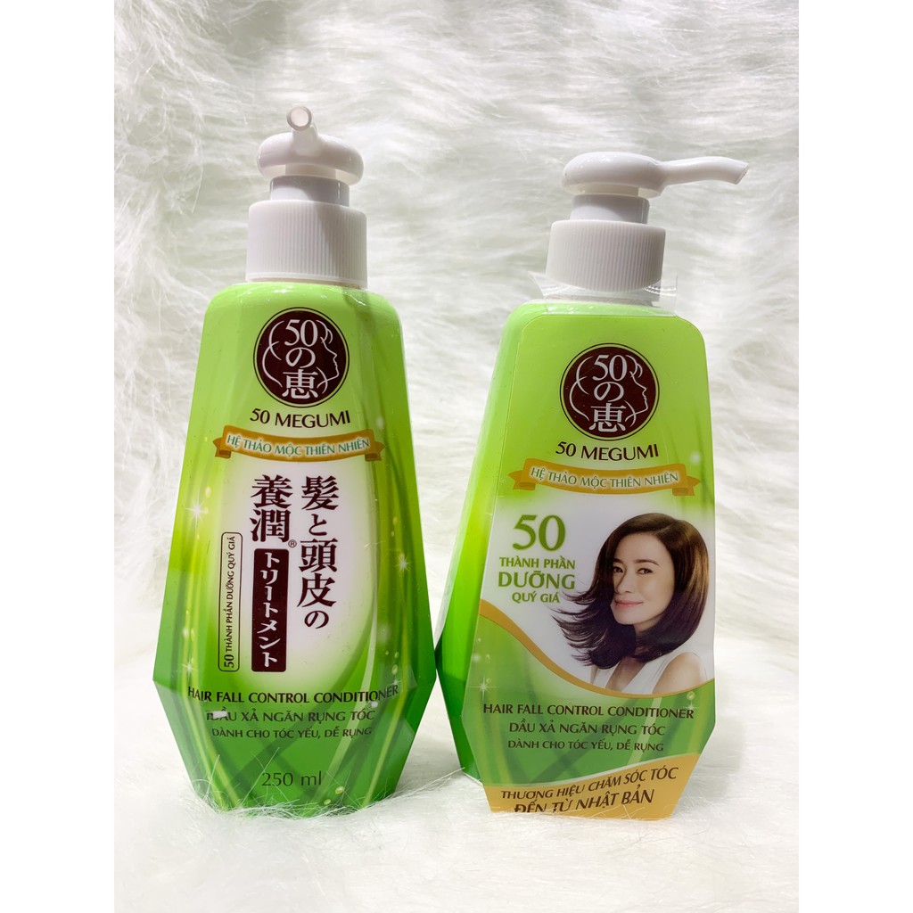 Dầu Xả 50 Megumi Ngăn Ngừa Rụng Tóc Cho Tóc Yếu 250ml Hair Fall Control Conditioner