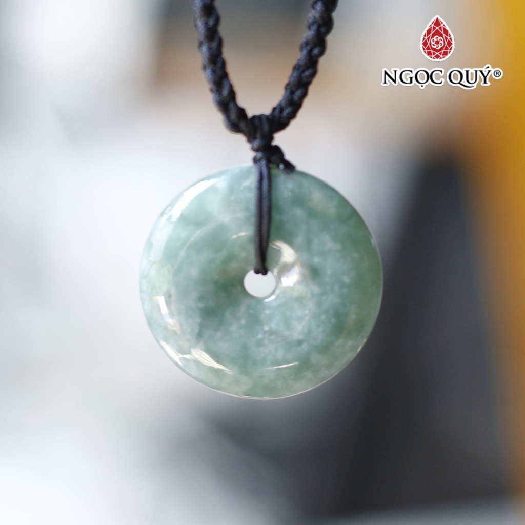Mặt dây chuyền đồng điếu đá cẩm thạch A jadeite - Ngọc Quý