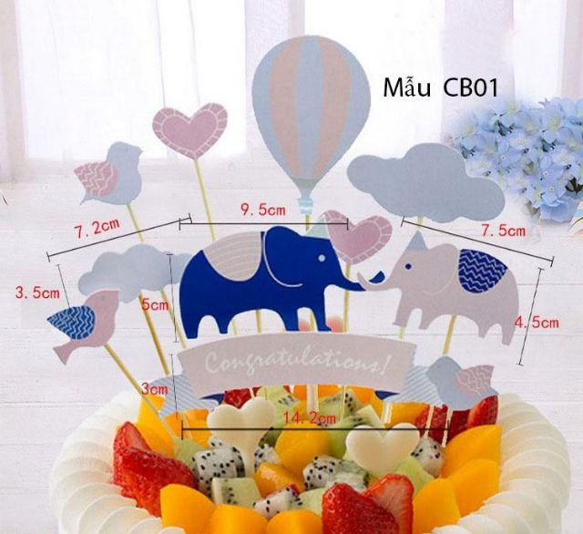 Set que cắm bánh sinh nhật, tem cắm bánh sinh nhật có nhiều mẫu như ảnh