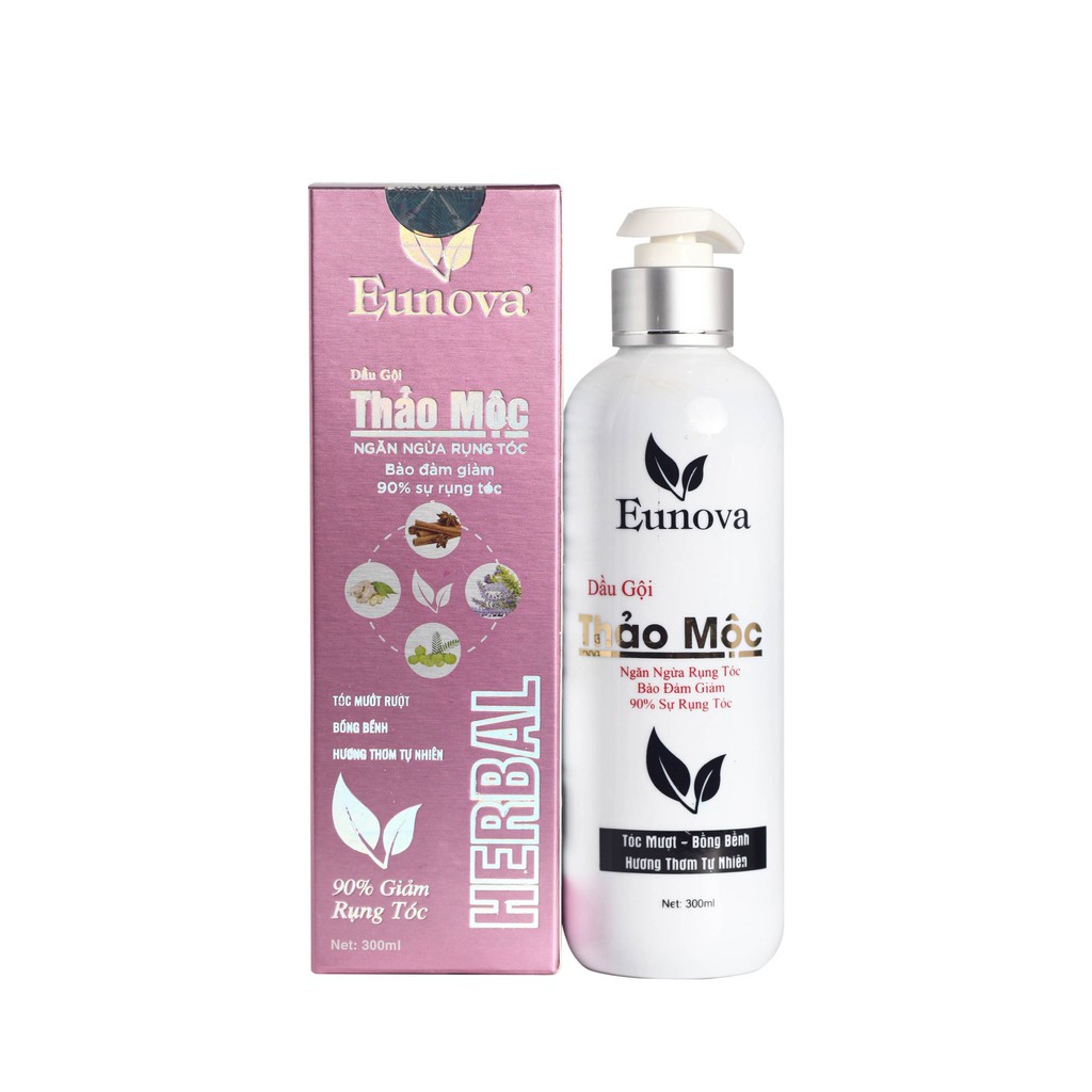 DẦU GỘI THẢO MỘC NGĂN NGỪA RỤNG TÓC – BẢO ĐẢM GIẢM 90% SỰ RỤNG TÓC EUNOVA