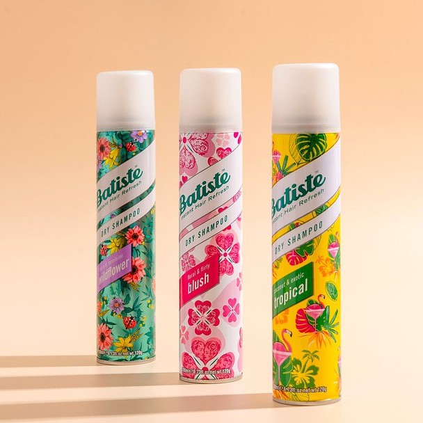 Dầu gội khô Batiste Dry Shampoo làm sạch tóc 200ml