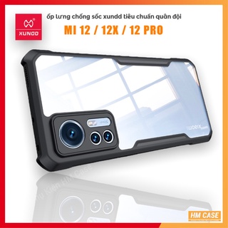 Ốp Lưng XUNDD Xiaomi Mi 12 / 12S / 12X / 12 Pro / Mi 12 Lite/ 12 Ultra, Mặt lưng trong suốt, Viền TPU -