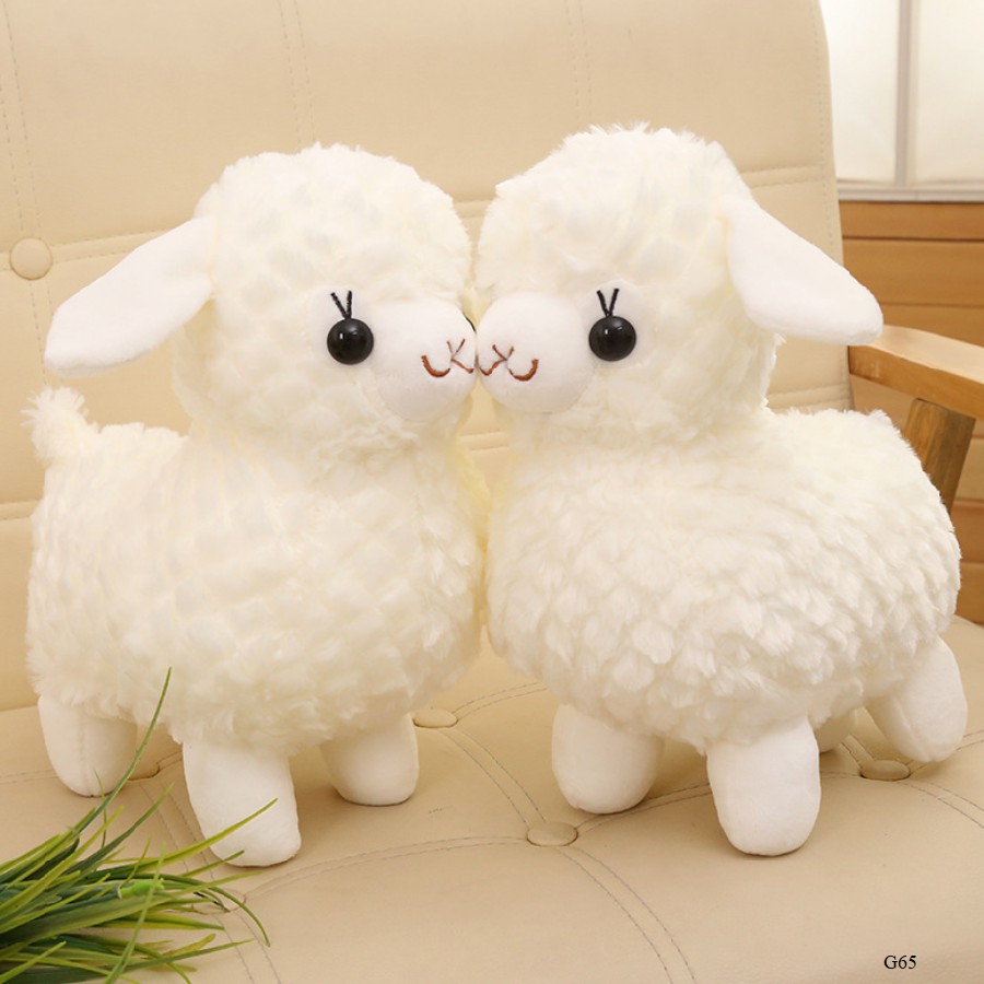 Gấu bông lạc đà cừu trắng Alpaca - Size 43cm