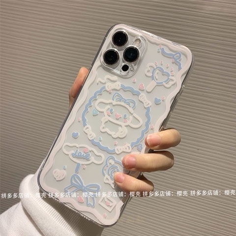 Ốp Điện Thoại Dẻo Trong Suốt Họa Tiết Hoạt Hình Cinnamoroll Babycinmoroll Dễ Thương Cho Iphone13 11 X/Xs 8P