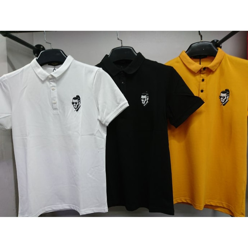 Áo thun Polo Nam có cổ tay ngắn họa tiết thêu trước ngực cá tính chất liệu vải Cotton cao cấp mềm mịn hợp thời trang