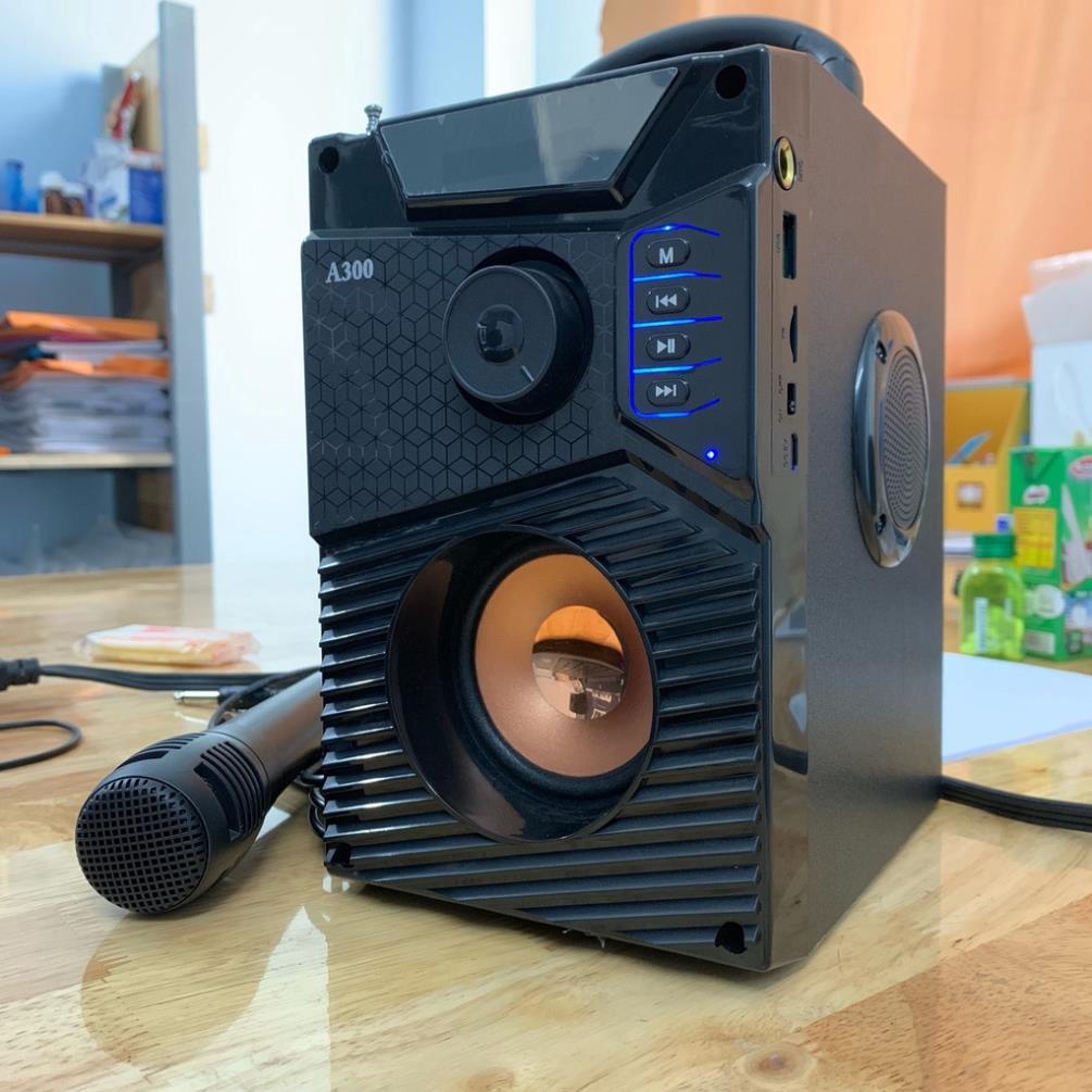 Loa Công Suất Lớn, Loa KAW  Hozito Cao Cấp Ver 2021 + TẶNG MIC HÁT, Loa Hat Karaoke Bluetooth Cầm Tay - Bảo hành 6 tháng