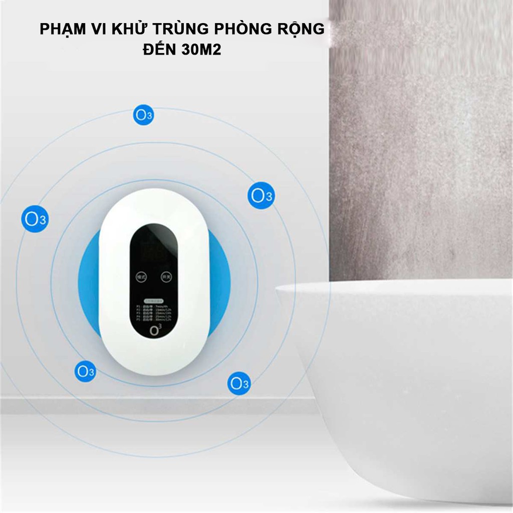 Máy lọc không khí Ozone QG01 Ion Âm 5 chế độ lọc không khí, khử mùi ,khử trùng cho nhà bếp,nhà vệ sinh ,phòng ngủ đến99%