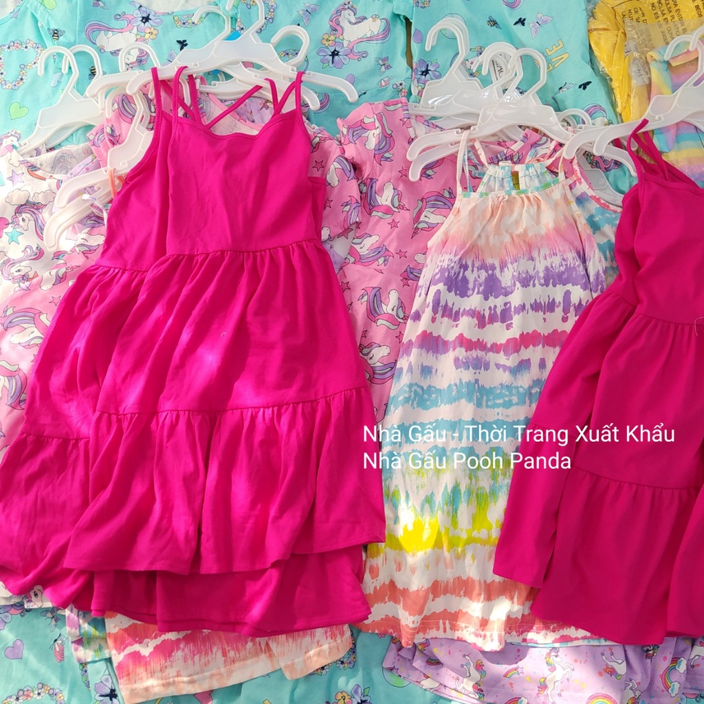 Đầm size đại cho bé gái hồng BG3031