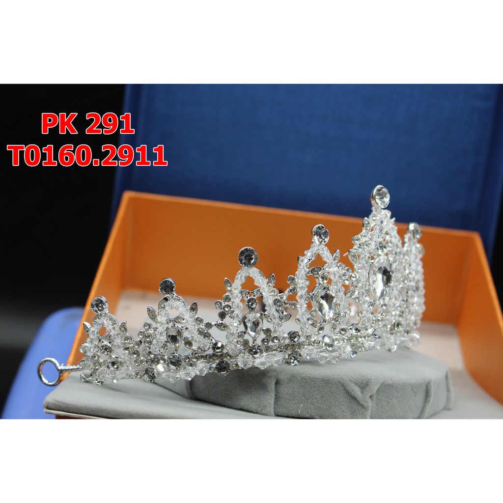 Vương miện cô dâu viền pha lê