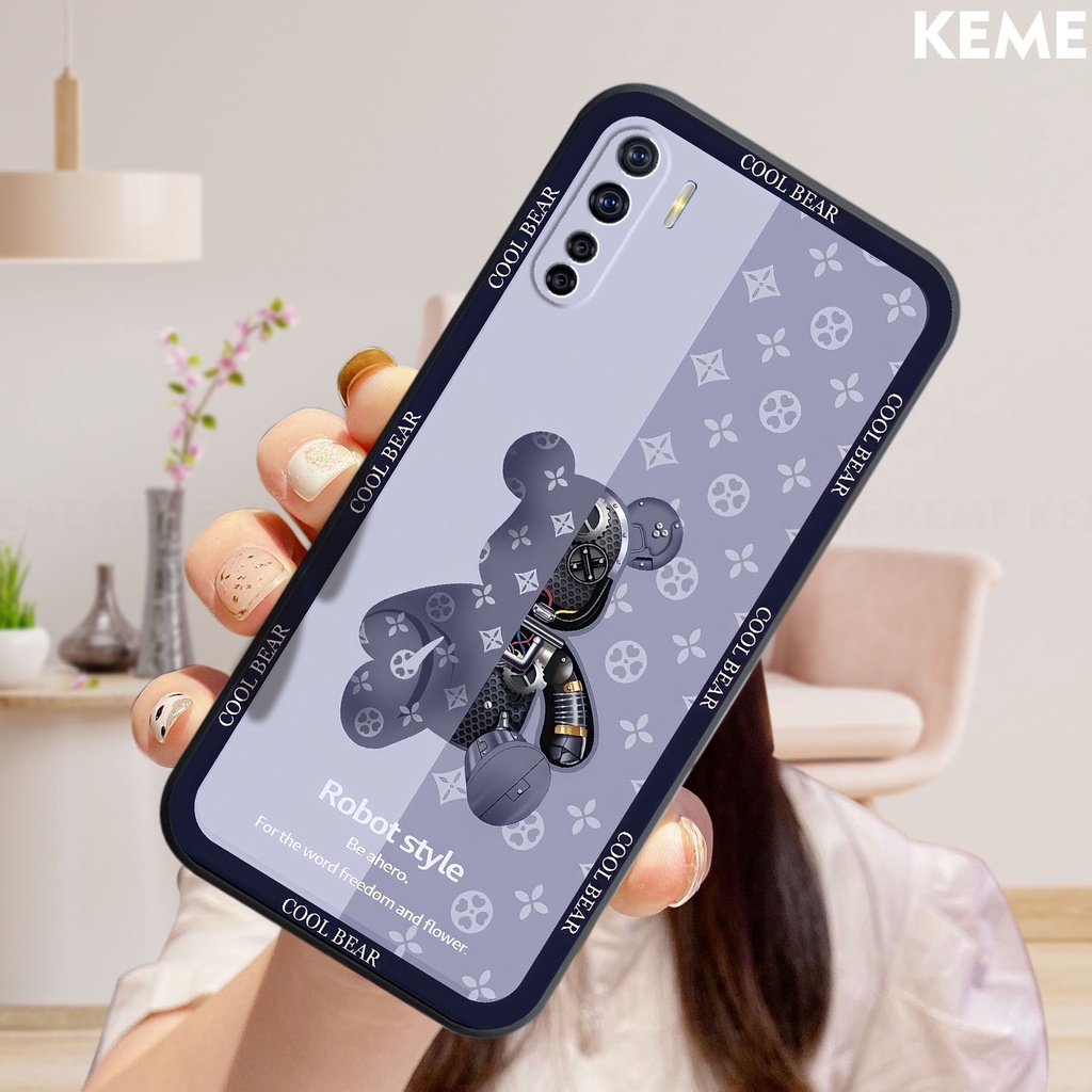 Ốp lưng Oppo Reno 3 / A91 in hình Kaws và Bearbrick