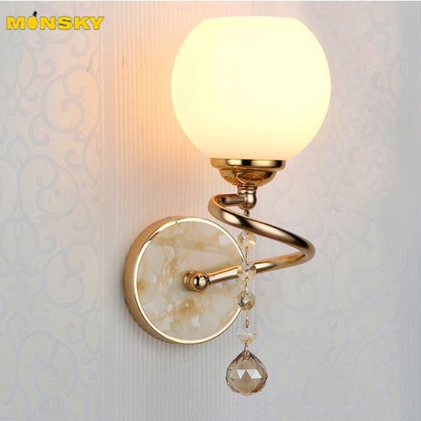 Đèn tường mạ đồng MONSKY JETTA cao cấp trang trí nội thất sang trọng, hiện đại