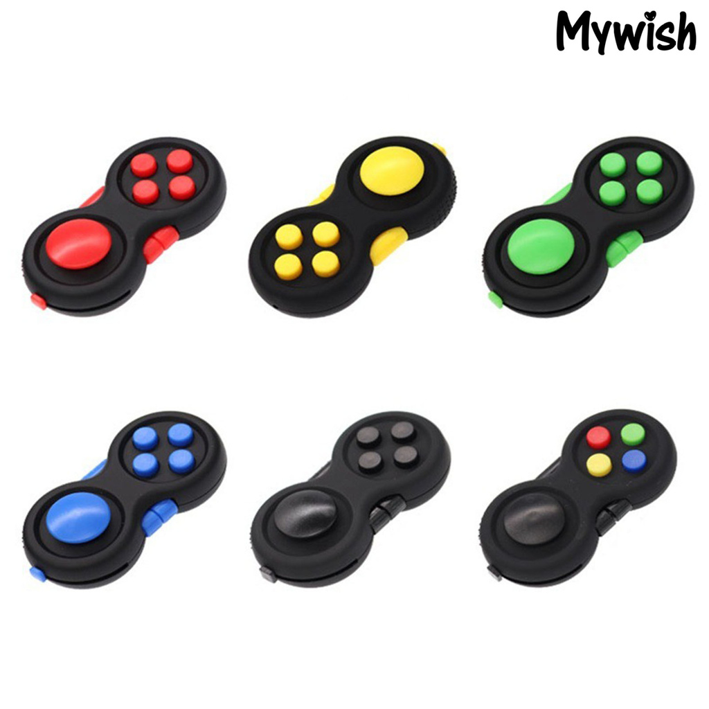 MYWISH Fidget Pad Portable Stress-relieving 4 Buttons Game Joystick Stress Reliever for Teens