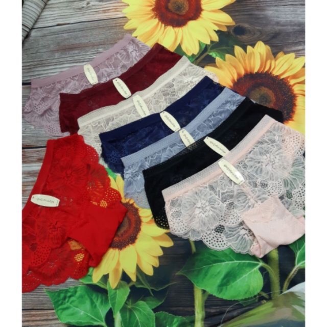 (7631) combo 10 quần chíp ren xuyên thấu ,sexy thông hơi