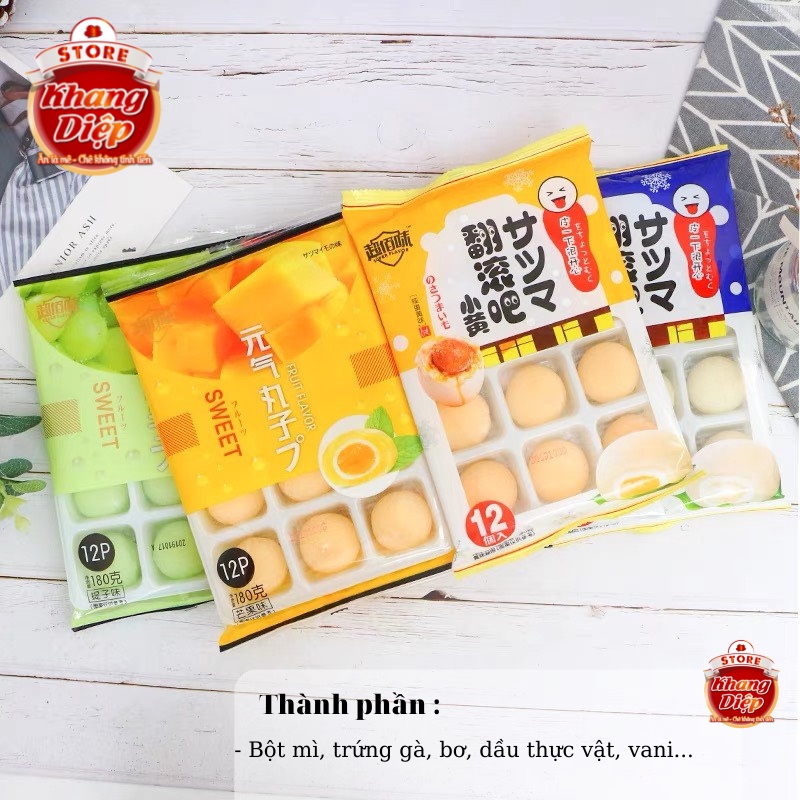 Mochi kem lạnh trái cây 8 vị Khang Diệp