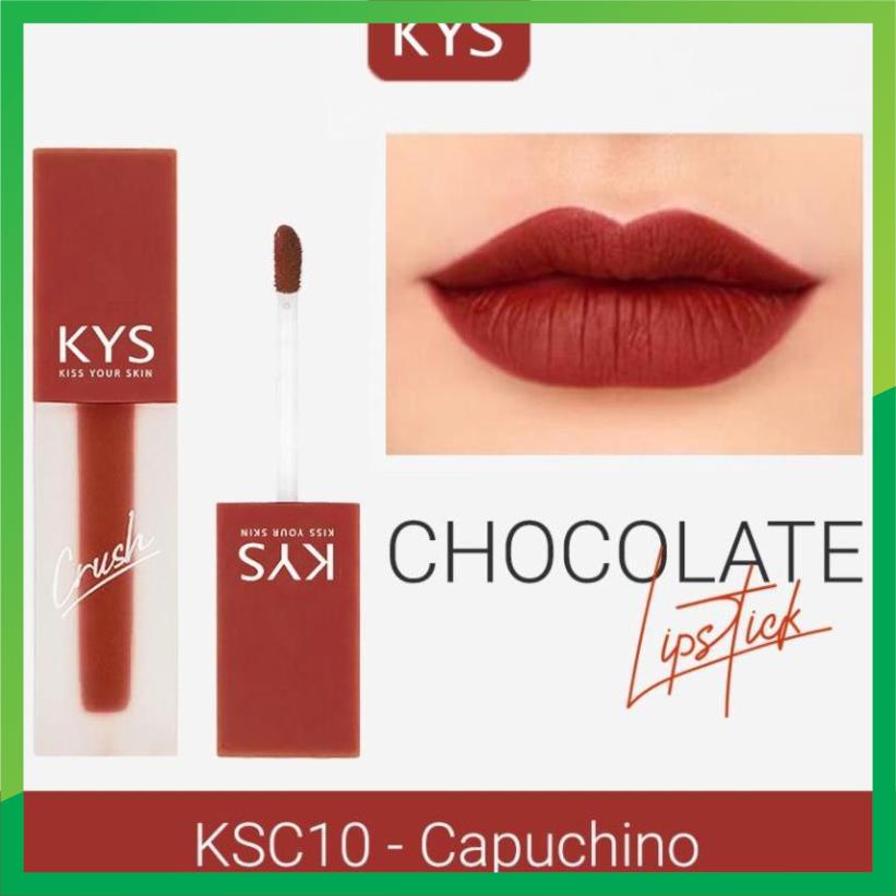 Son Kem Lì Lâu Trôi Mịn Môi chocolate Crush KYS 3,5g  _hanquocmypham2022