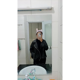 {RE131} Áo khoác da chất lừ