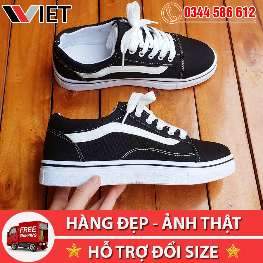 [MIỄN PHÍ SHIP TOÀN QUỐC] Thanh Lý Giày Thể Thao Old Skool Đen Trắng Giá Sale