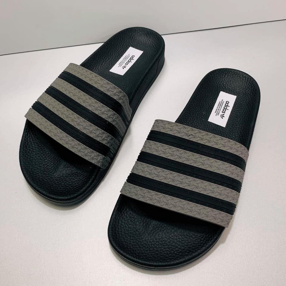 Dép nam quai ngang adidas , dép unisex thời trang đế cao su full box - Lux Store F35