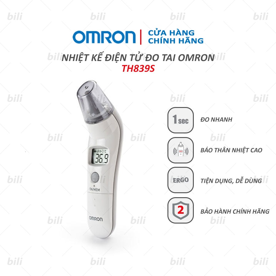 Nhiệt kế điện tử đo tai OMRON TH839S - An toàn, chính xác, tiện lợi