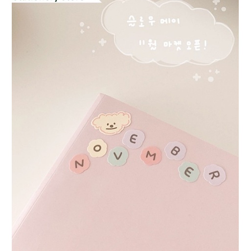 Sticker cute trang trí sổ dễ thương HAKI, hình dán sticker chữ cute đáng yêu hàn quốc giá rẻ ST42.