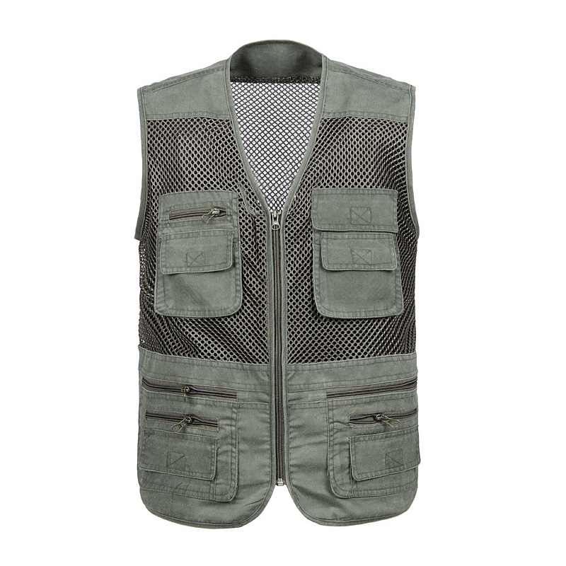 Áo sát nách nhiều túi phong cách mùa hè cho nam giới