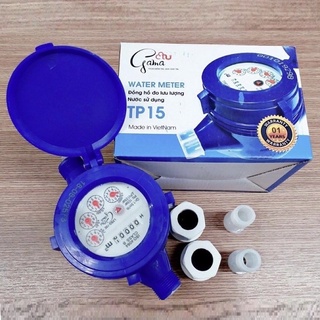 Đồng hồ nước nhựa Gama - TP15 - Đồng hồ đo lưu lượng nước