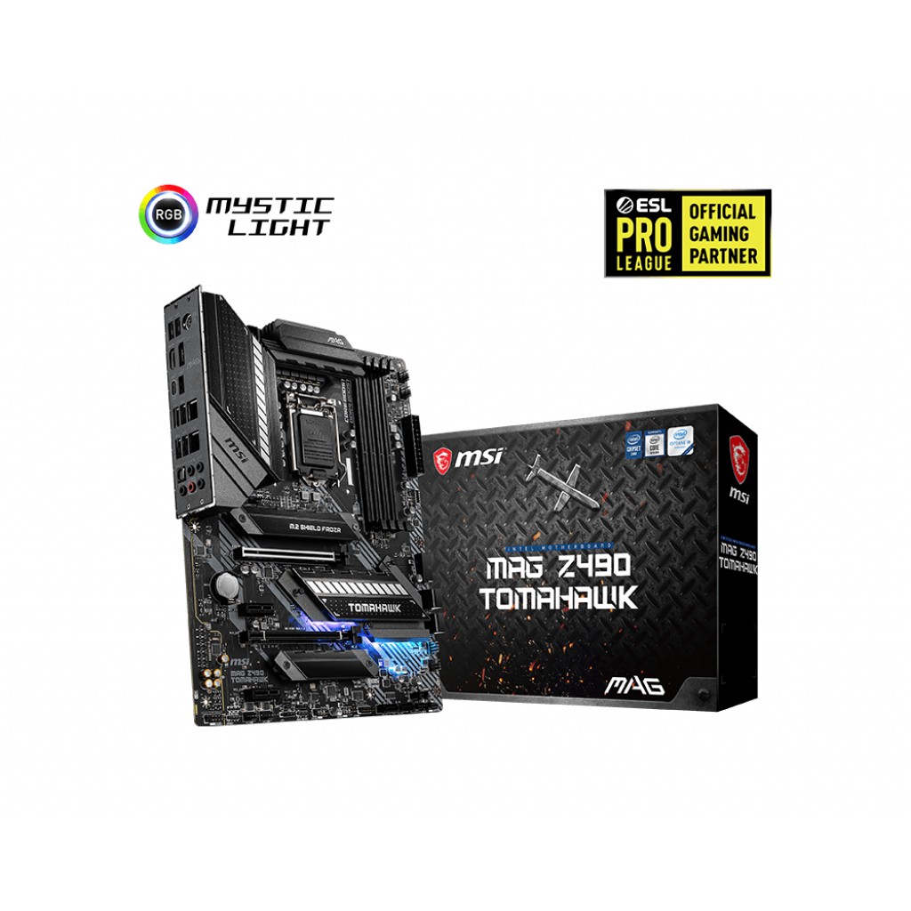 Bo mạch chủ MSI MAG Z490 TOMAHAWK Intel Z490, Socket 1200, ATX, 4 khe RAM DDR4