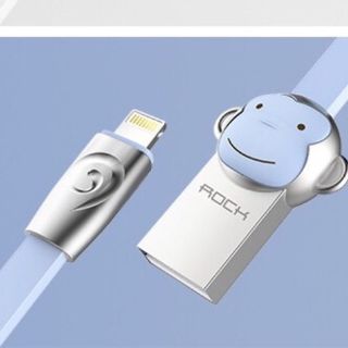 Dây cáp sạc Iphone/ IPad hình thú Cute( Hãng ROCK)