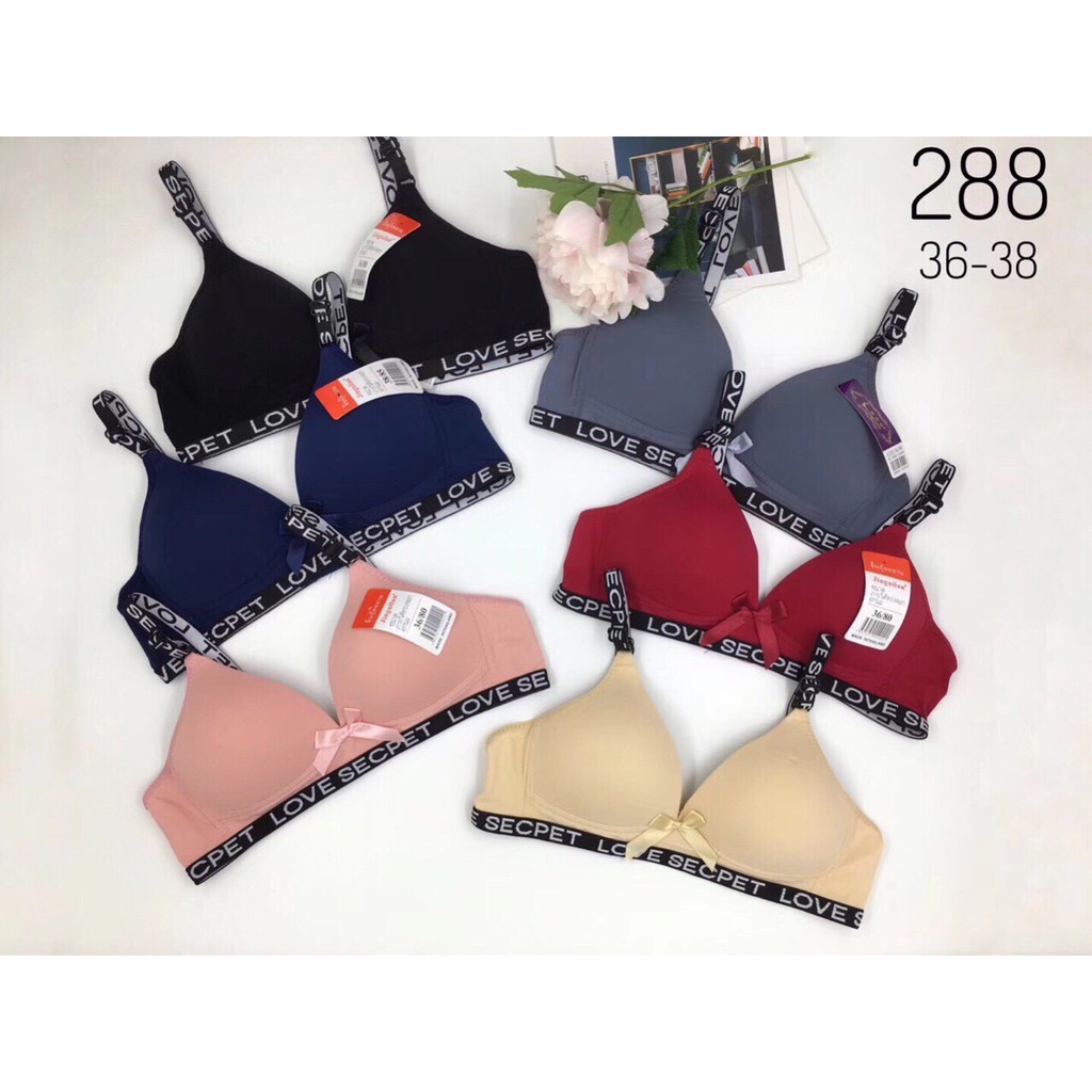 Mẫu mới nhất - Áo lót không gọng viền chữ siêu cá tính MS 288