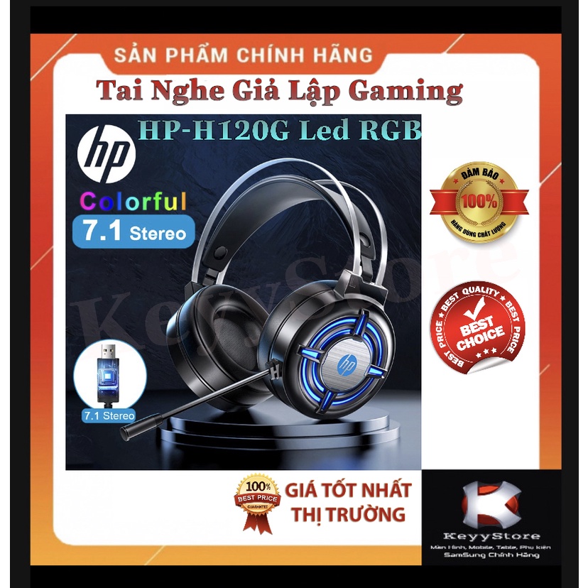 ❤️KeyyStore❤️ Tai Nghe Chụp Tai Gaming LD89 HP H120G Led RGB Cổng Usb Giả Lập 7.1 , A65 Giá rẻ Cao cấp Cực Hot Siêu Bền