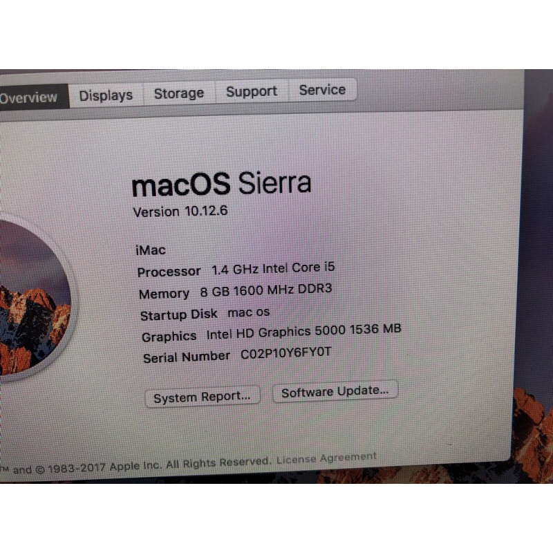 iMac MF883  2014 i5 1.4GHz/ RAM 8GB/ HDD 500GB/ 21.5 INCH FHD | BigBuy360 - bigbuy360.vn
