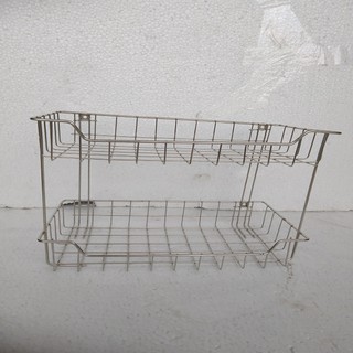 Kệ úp chén bát 2 tầng inox-kt: 2040-trl2t24