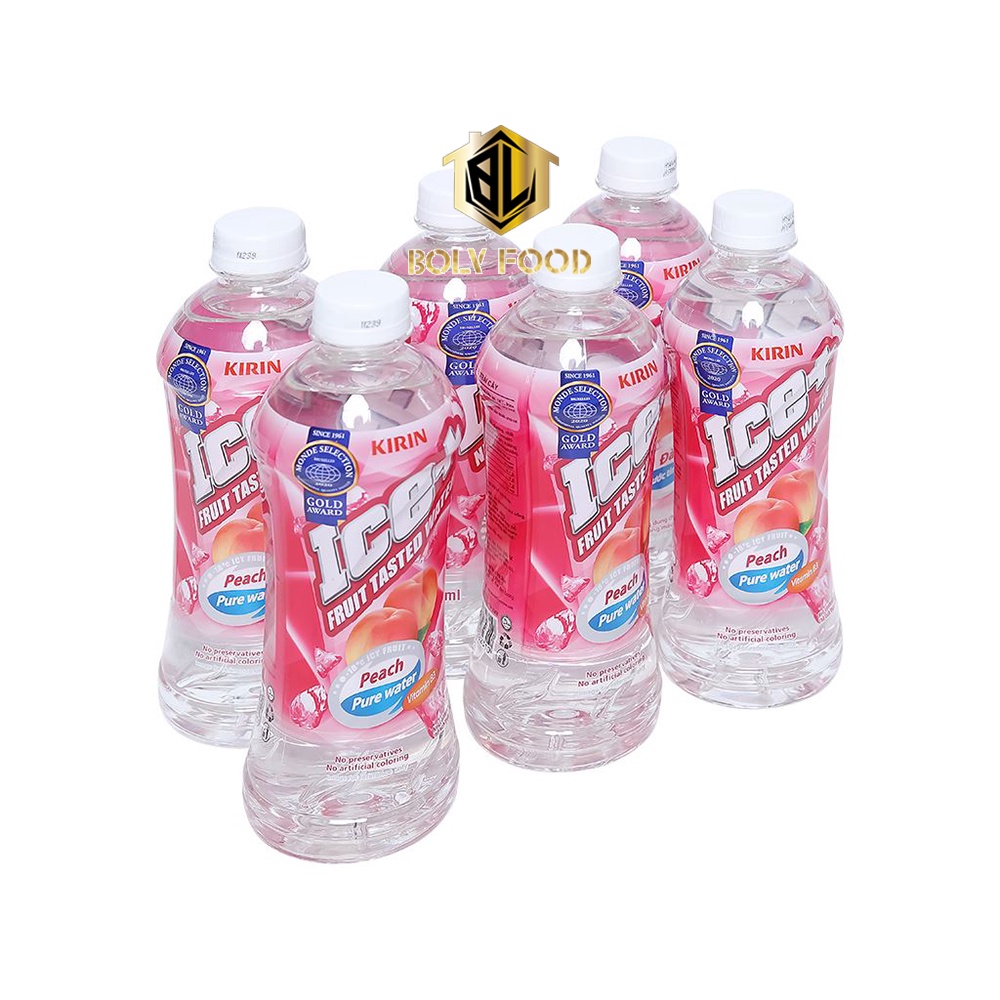 Nước trái cây Ice+ 490ml - Nước giải khát vị đào thanh mát - Bolyfood