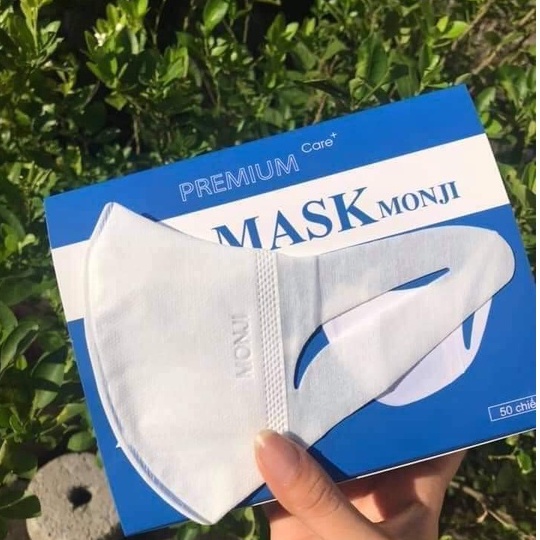 Khẩu Trang 3D Mask Monji công nghệ dập nhật bản hộp 50 cái