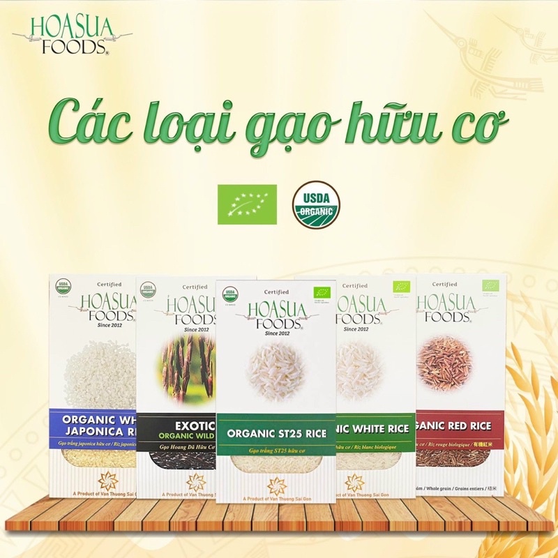 Gạo trắng hữu cơ Ecoba Nhật 1kg nấu cháo cho bé ăn dặm - hàng Việt Nam chất lượng cao
