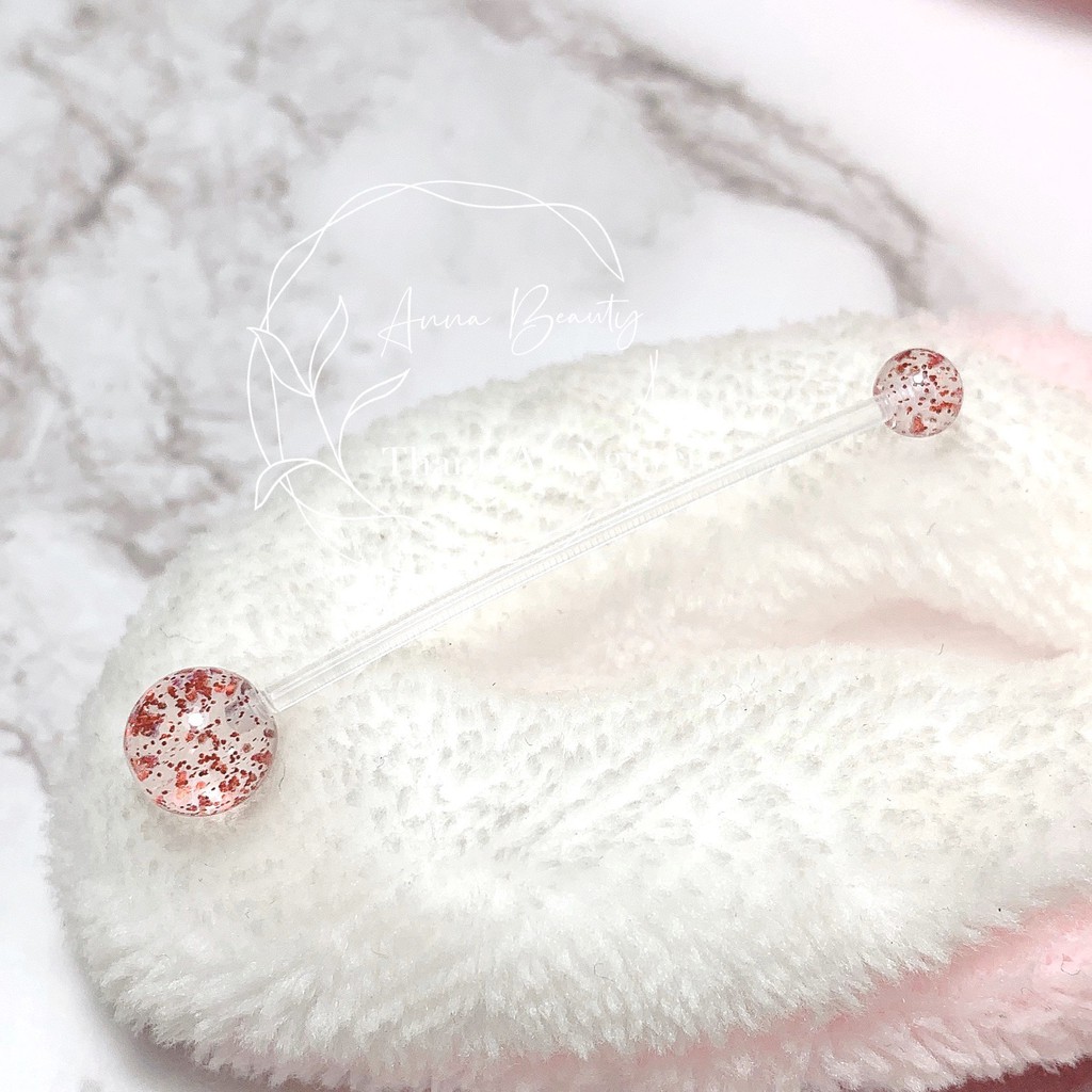 Khuyên rốn dành cho những bạn bầu bí bằng nhựa sinh học JOLLY không gây kích ứng da xỏ khuyên