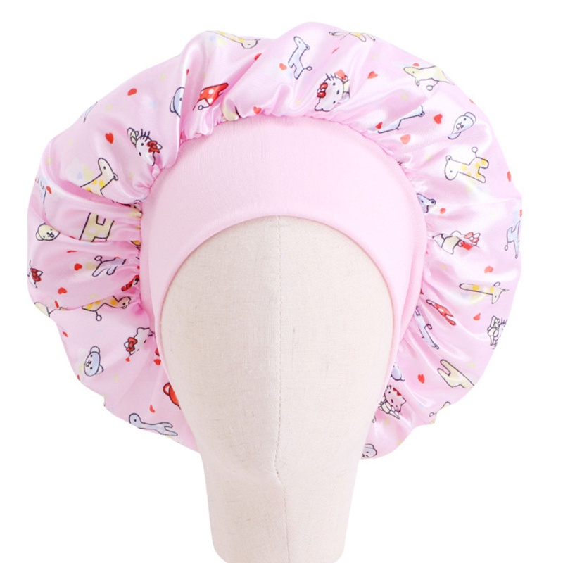 Mũ Trùm Đầu Bằng Satin Điều Chỉnh Được Khi Ngủ Cho Trẻ Em